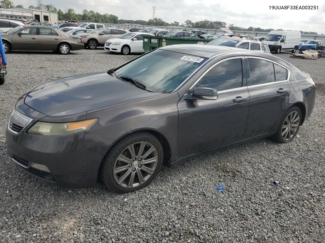 2014 Acura Tl Se VIN: 19UUA8F33EA003251 Lot: 61421816