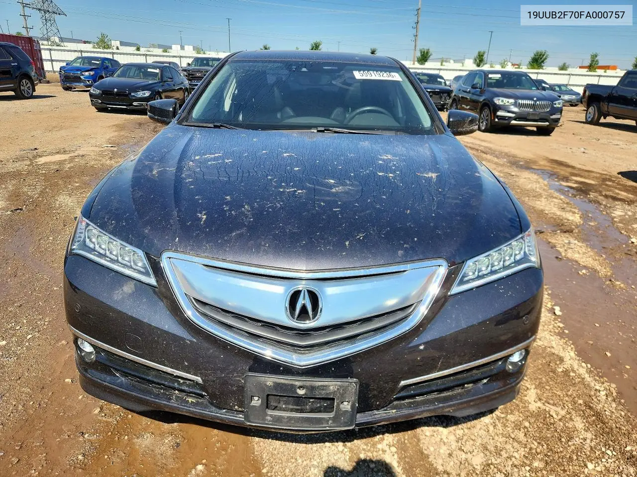2015 Acura Tlx Advance VIN: 19UUB2F70FA000757 Lot: 59919236