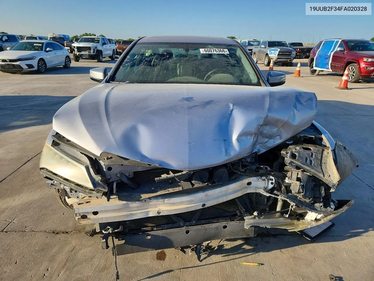 2015 Acura Tlx VIN: 19UUB2F34FA020328 Lot: 60076366