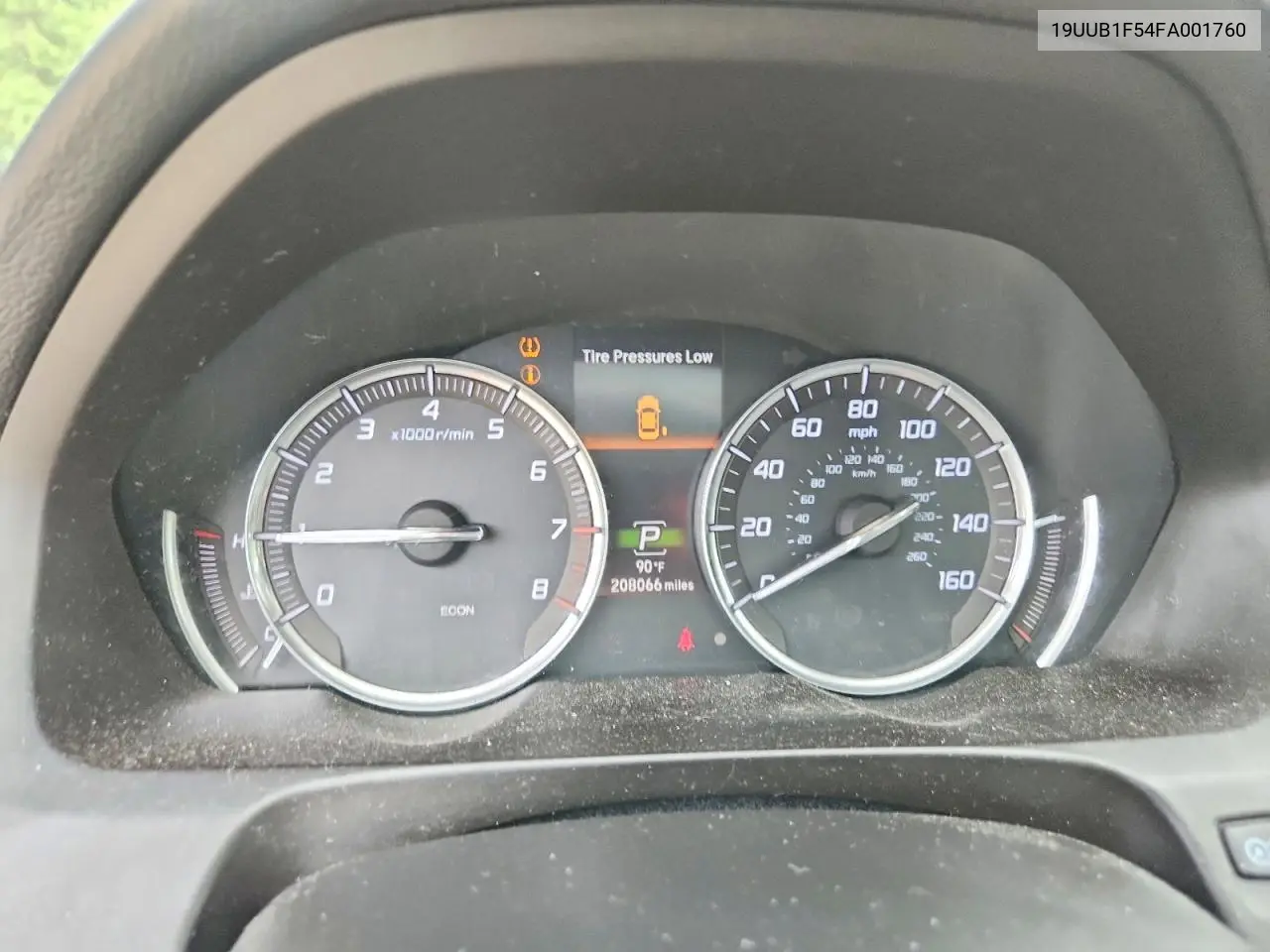 2015 Acura Tlx Tech VIN: 19UUB1F54FA001760 Lot: 60460926