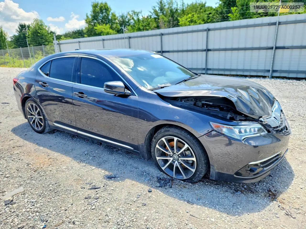 2015 Acura Tlx Advance VIN: 19UUB2F72FA000257 Lot: 61105916