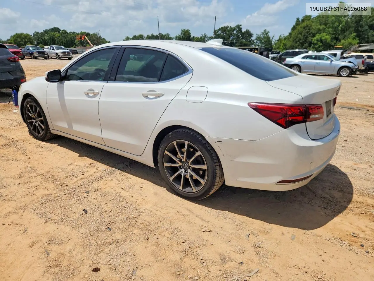 2015 Acura Tlx VIN: 19UUB2F31FA026068 Lot: 61680426