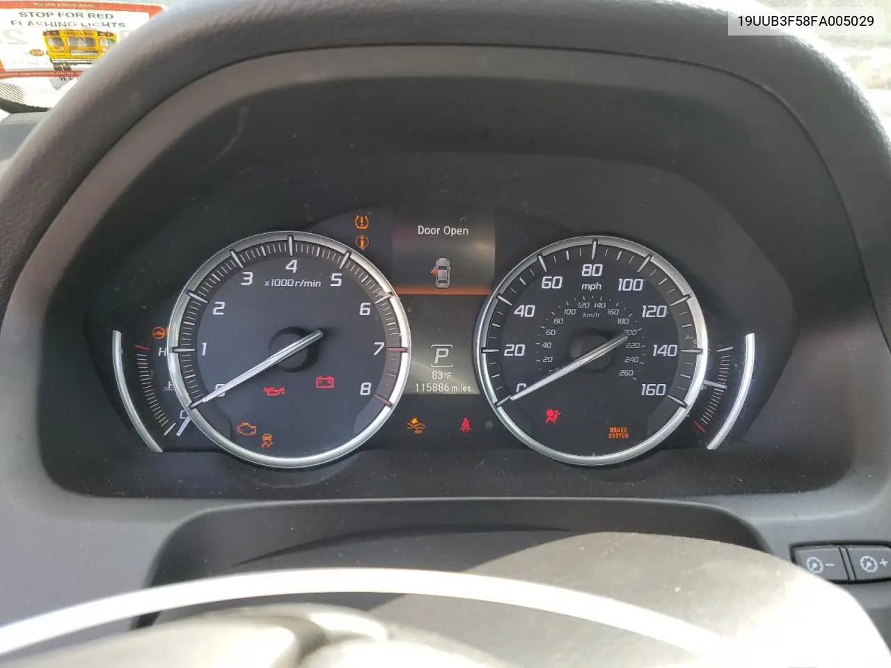 19UUB3F58FA005029 2015 Acura Tlx Tech