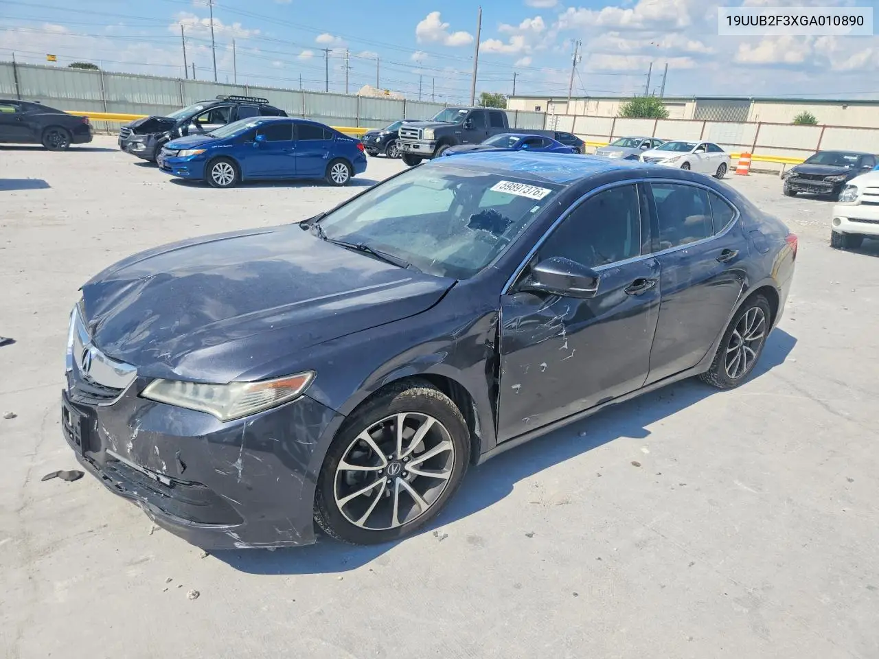 2016 Acura Tlx VIN: 19UUB2F3XGA010890 Lot: 59897376