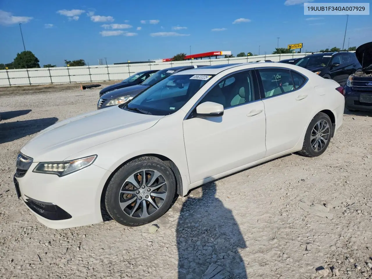 2016 Acura Tlx VIN: 19UUB1F34GA007929 Lot: 85622225