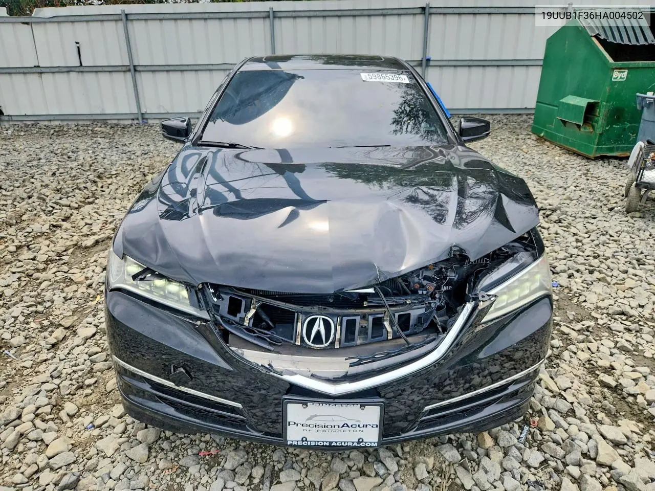 2017 Acura Tlx VIN: 19UUB1F36HA004502 Lot: 59865396