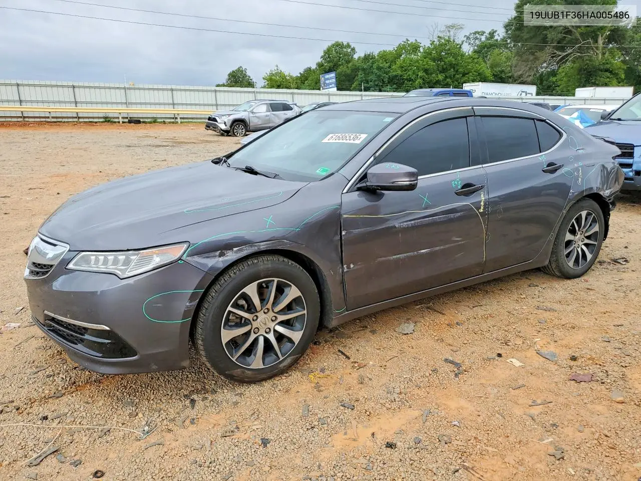 2017 Acura Tlx VIN: 19UUB1F36HA005486 Lot: 61686536