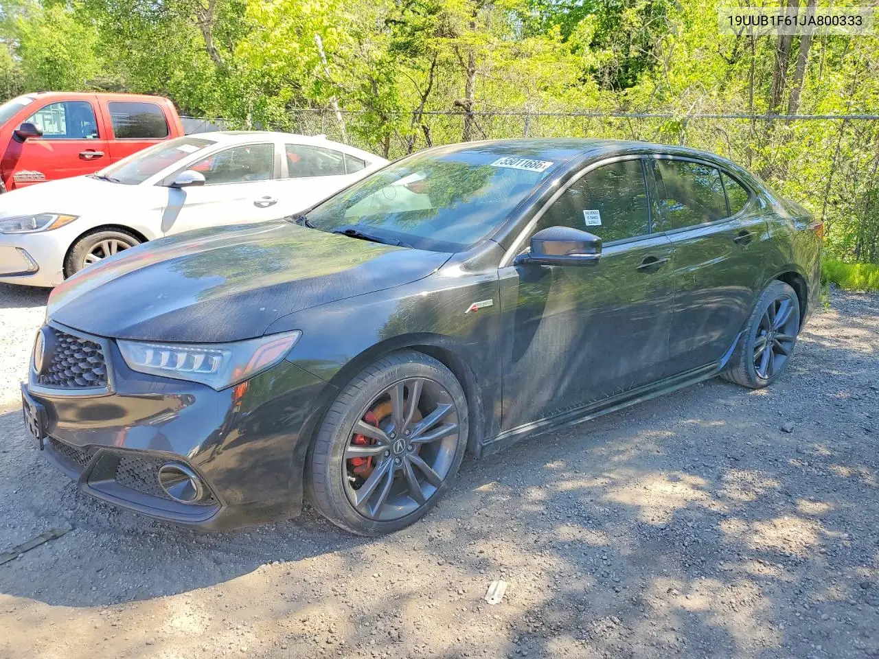 2018 Acura Tlx Tech VIN: 19UUB1F61JA800333 Lot: 55011686