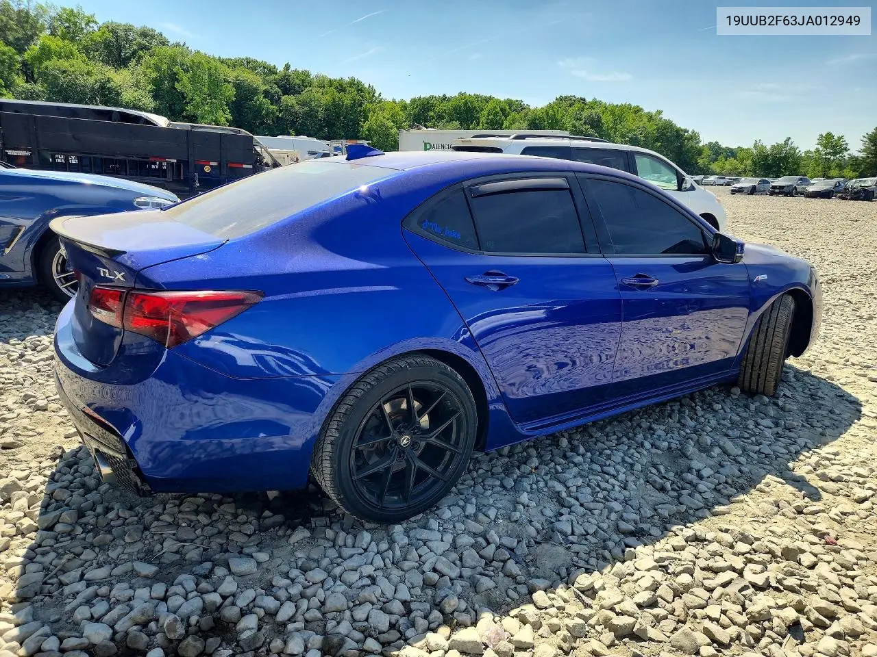 19UUB2F63JA012949 2018 Acura Tlx Tech+A