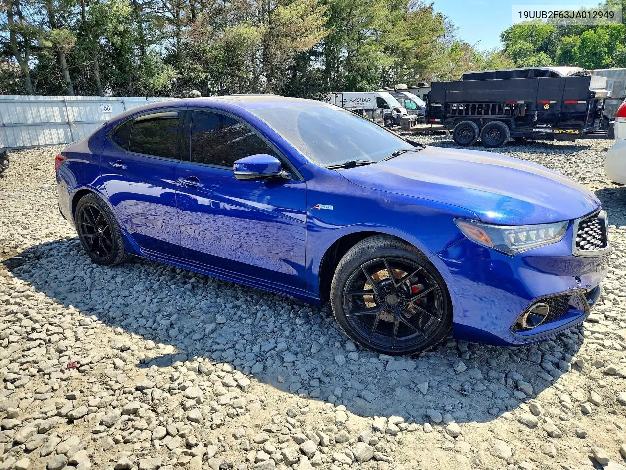 19UUB2F63JA012949 2018 Acura Tlx Tech+A