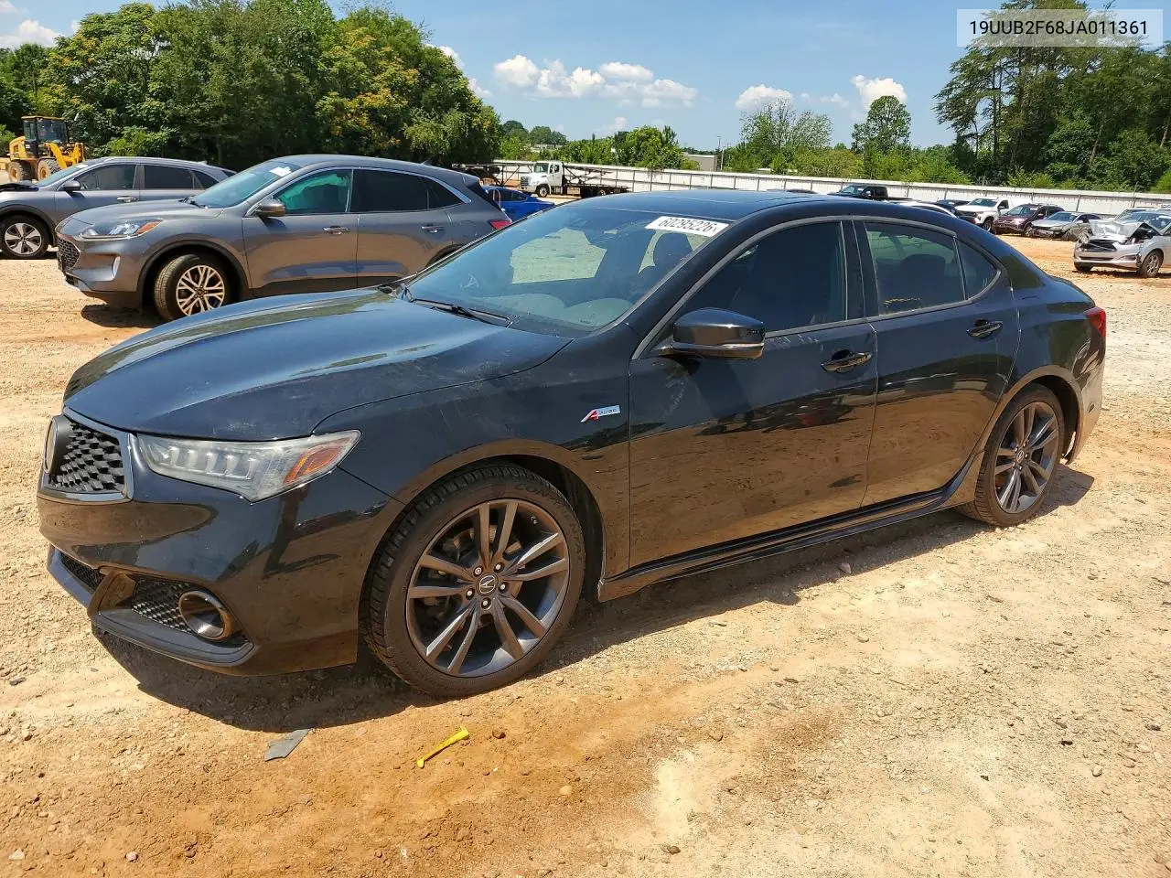 2018 Acura Tlx Tech+A VIN: 19UUB2F68JA011361 Lot: 60295226
