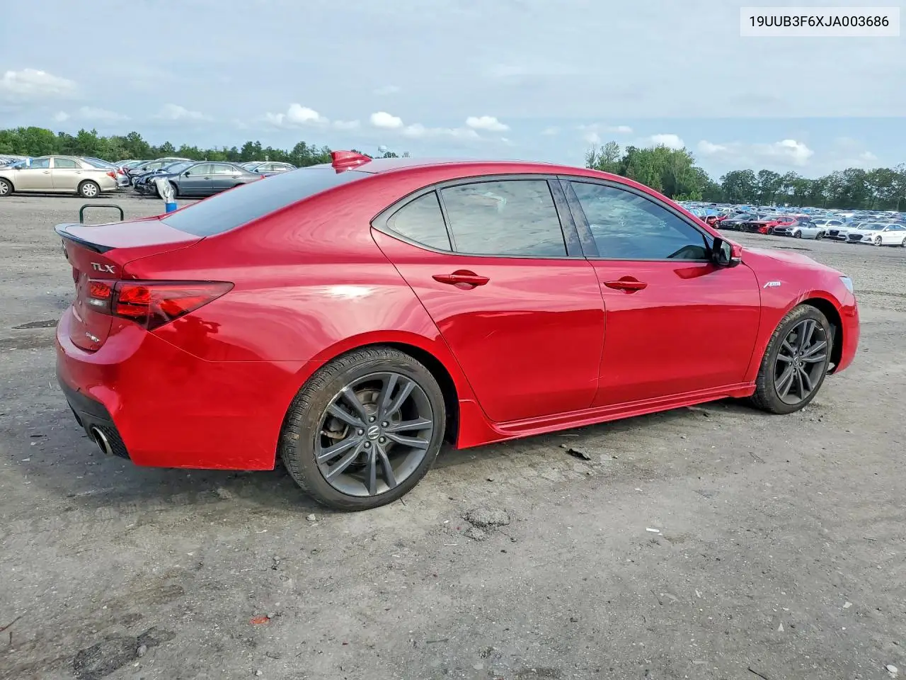 2018 Acura Tlx Tech+A VIN: 19UUB3F6XJA003686 Lot: 60617946