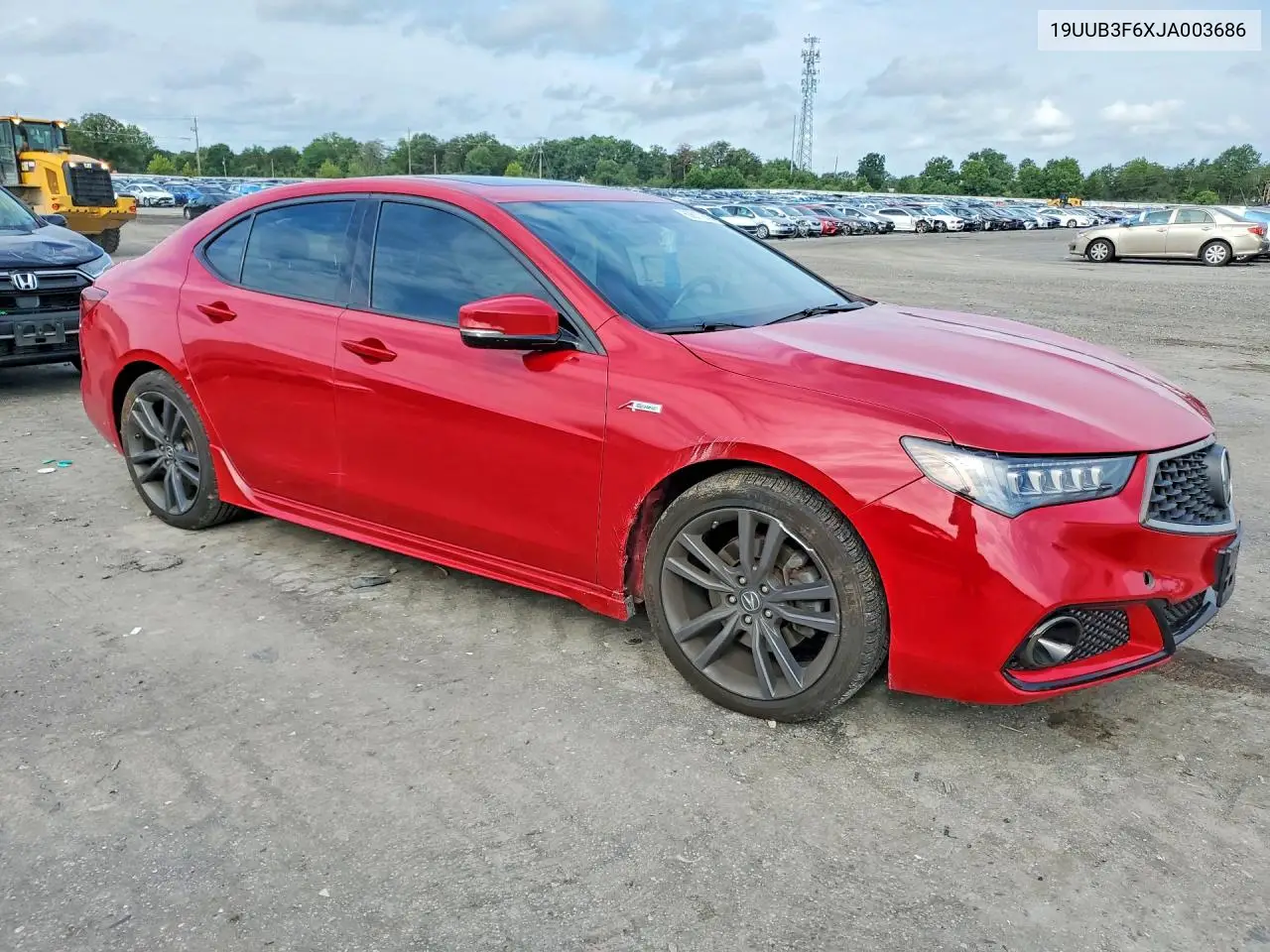 2018 Acura Tlx Tech+A VIN: 19UUB3F6XJA003686 Lot: 60617946
