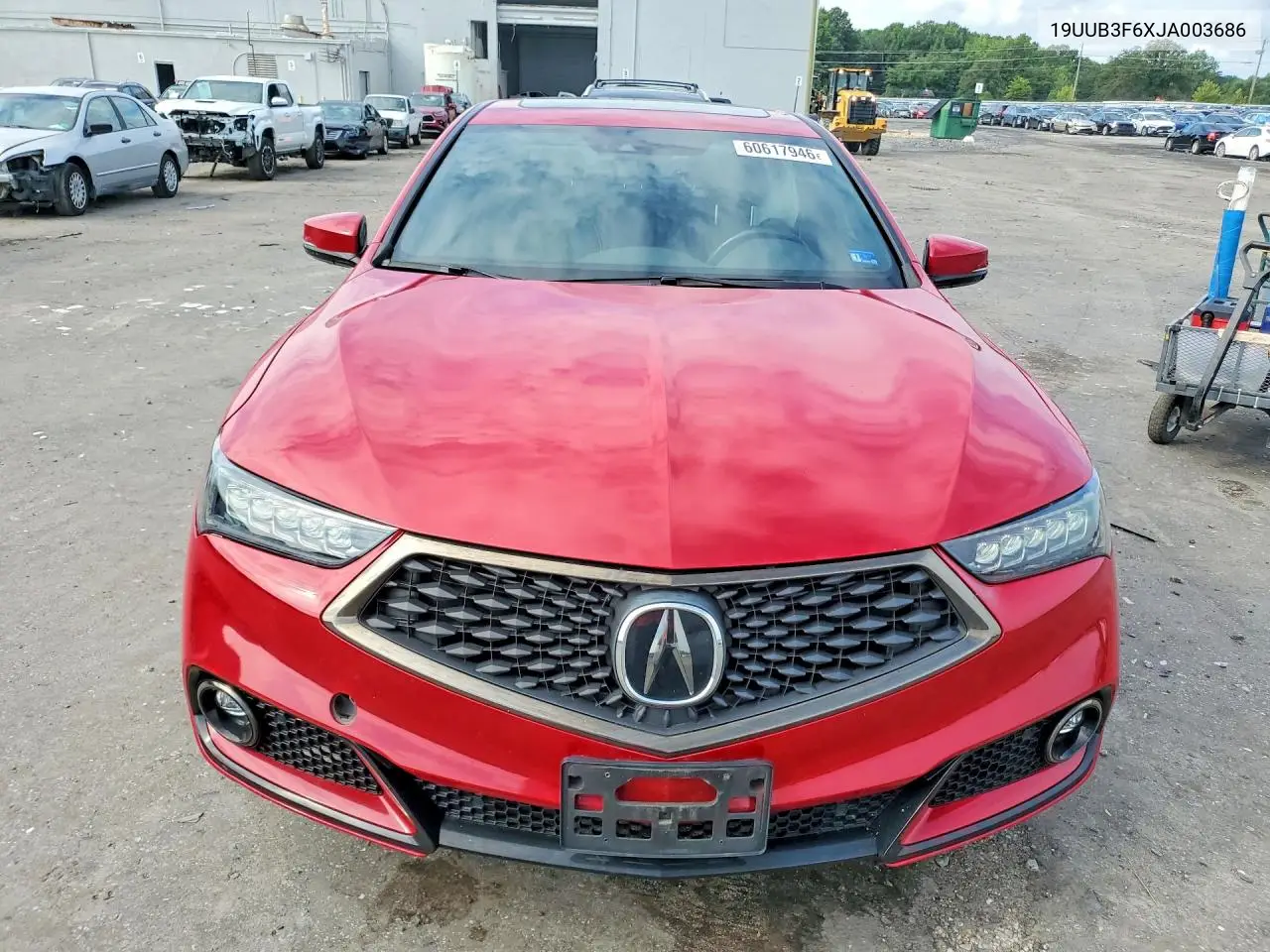 2018 Acura Tlx Tech+A VIN: 19UUB3F6XJA003686 Lot: 60617946