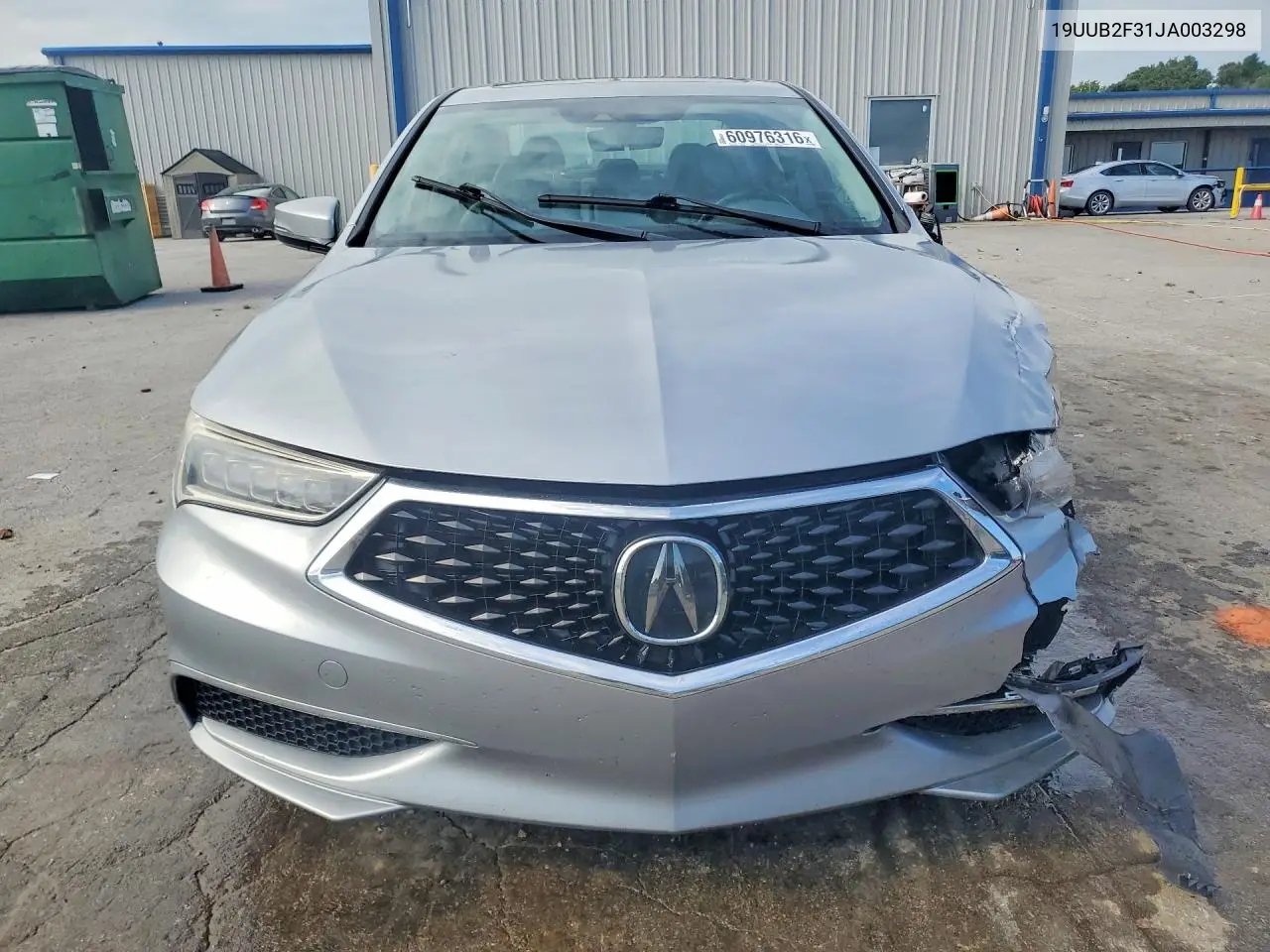 2018 Acura Tlx VIN: 19UUB2F31JA003298 Lot: 60976316