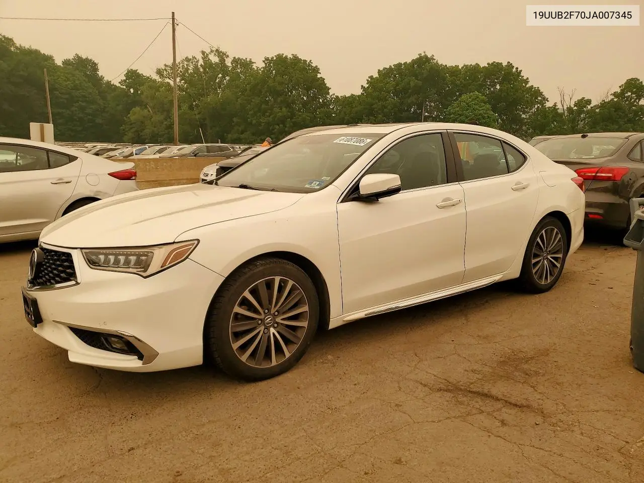 2018 Acura Tlx Advance VIN: 19UUB2F70JA007345 Lot: 61087086