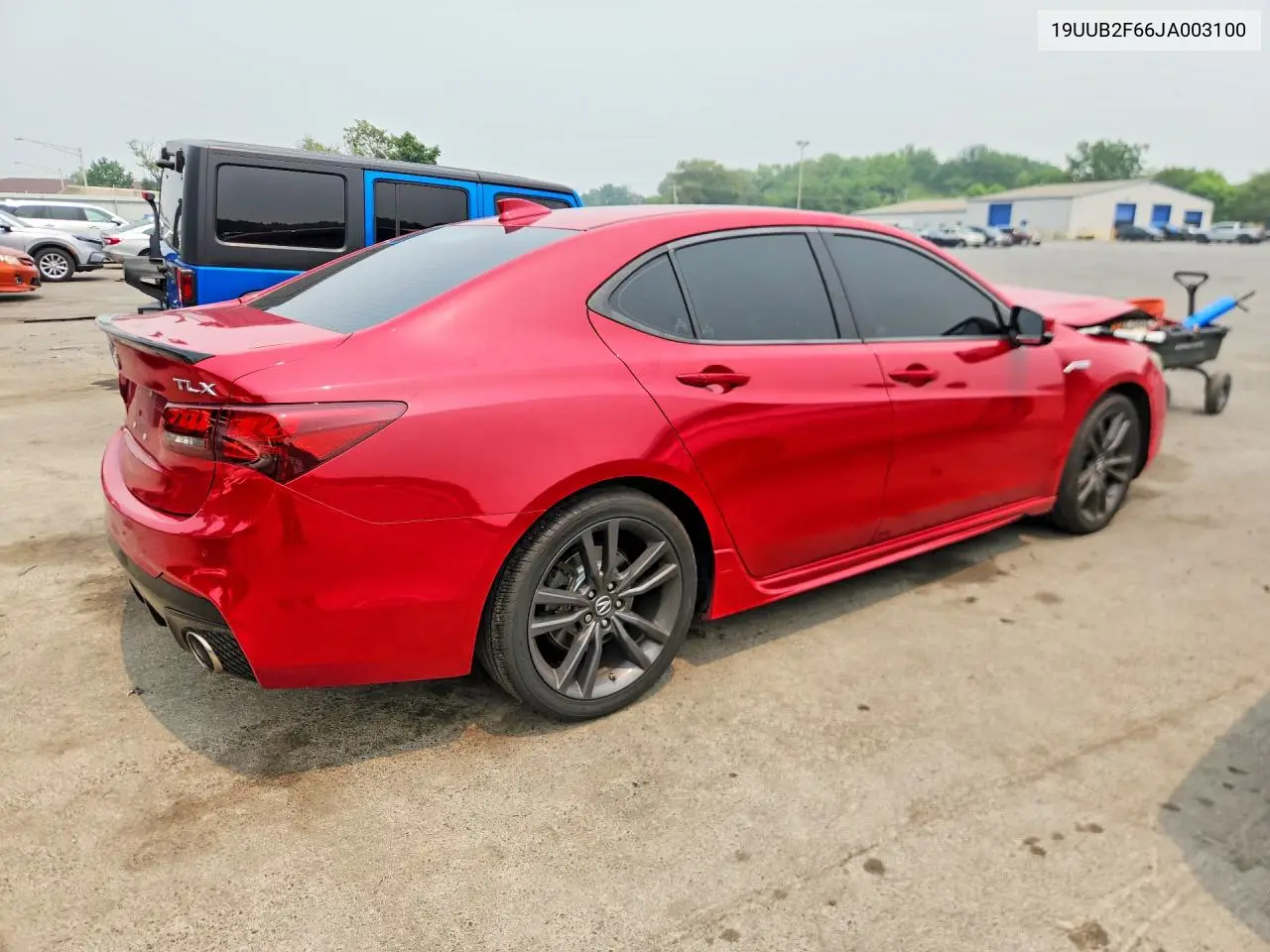 2018 Acura Tlx Tech+A VIN: 19UUB2F66JA003100 Lot: 61374406