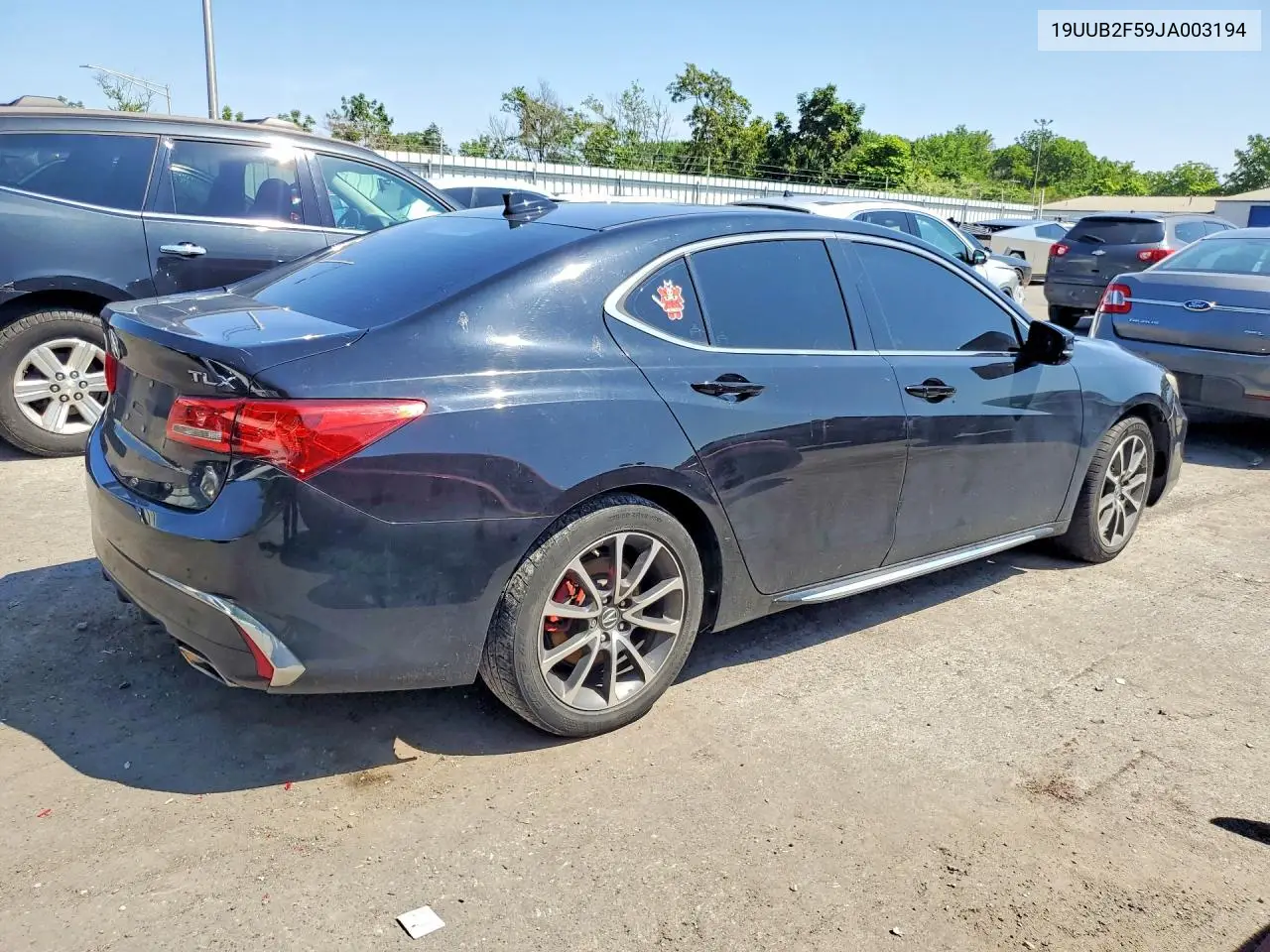2018 Acura Tlx Tech VIN: 19UUB2F59JA003194 Lot: 61683436