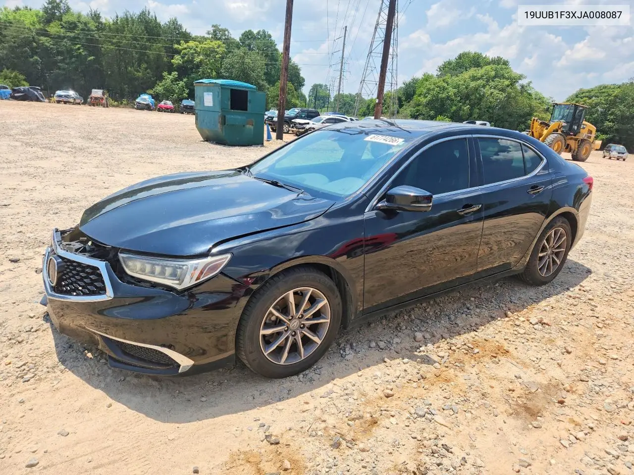 2018 Acura Tlx VIN: 19UUB1F3XJA008087 Lot: 61774266