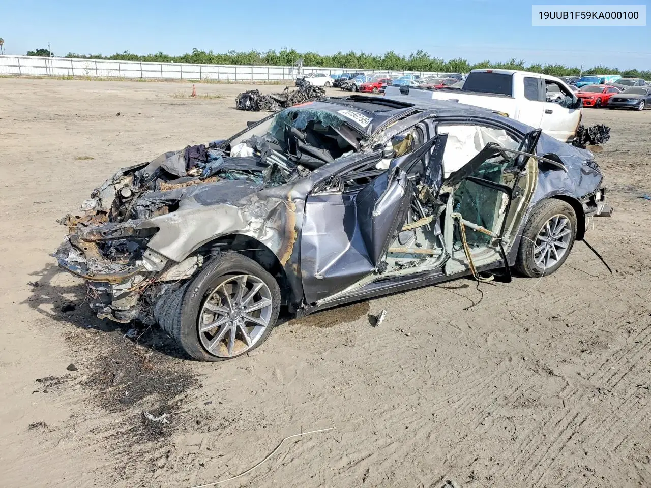 2019 Acura Tlx Technology VIN: 19UUB1F59KA000100 Lot: 59150796