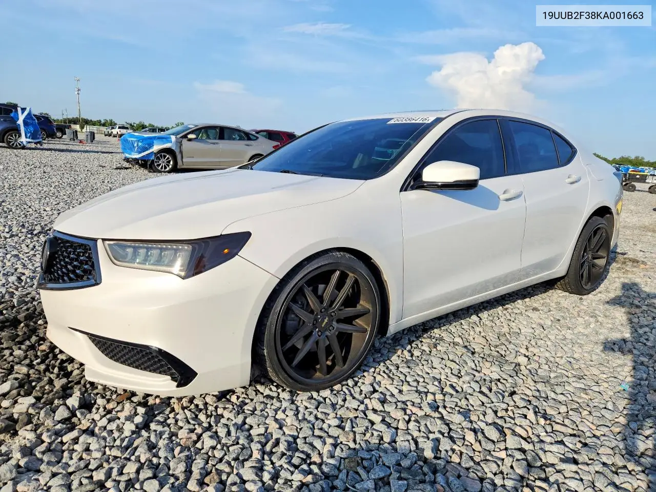 2019 Acura Tlx VIN: 19UUB2F38KA001663 Lot: 60386416
