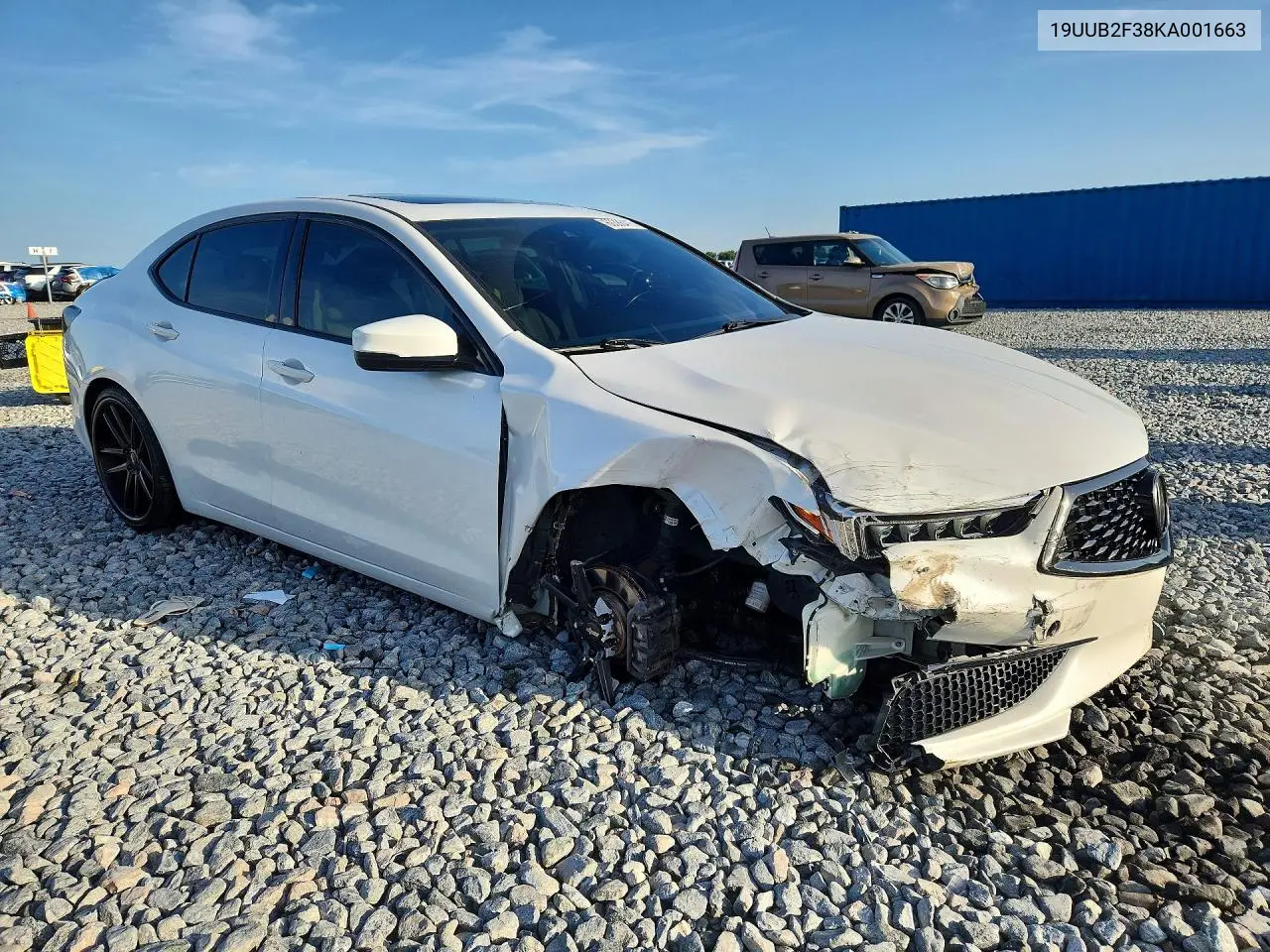 2019 Acura Tlx VIN: 19UUB2F38KA001663 Lot: 60386416
