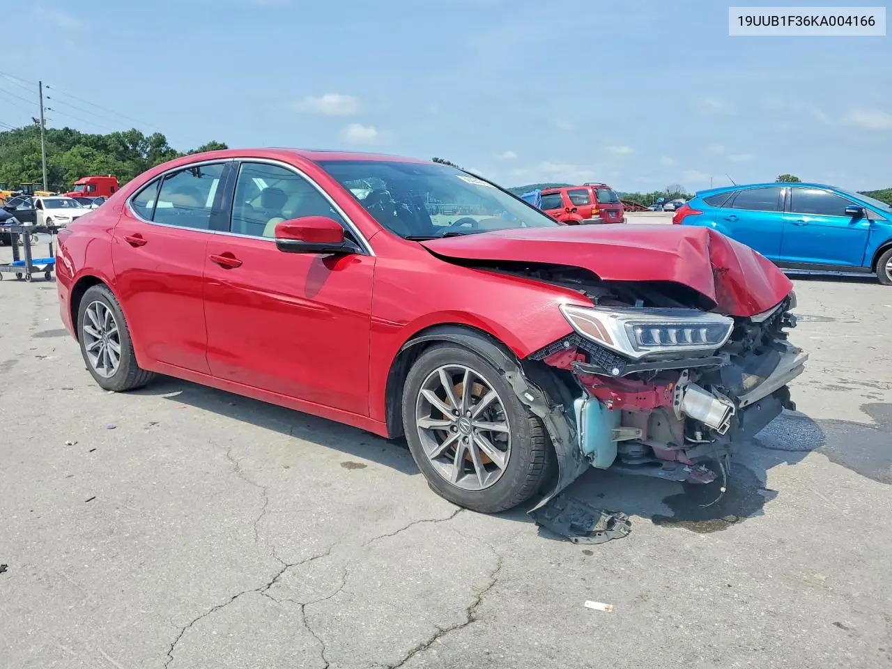 2019 Acura Tlx VIN: 19UUB1F36KA004166 Lot: 60494016