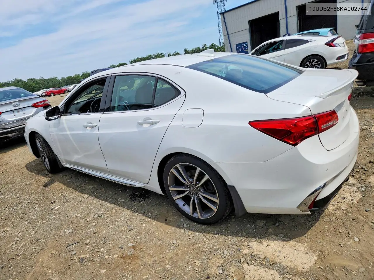 2019 Acura Tlx Advance VIN: 19UUB2F88KA002744 Lot: 61200646