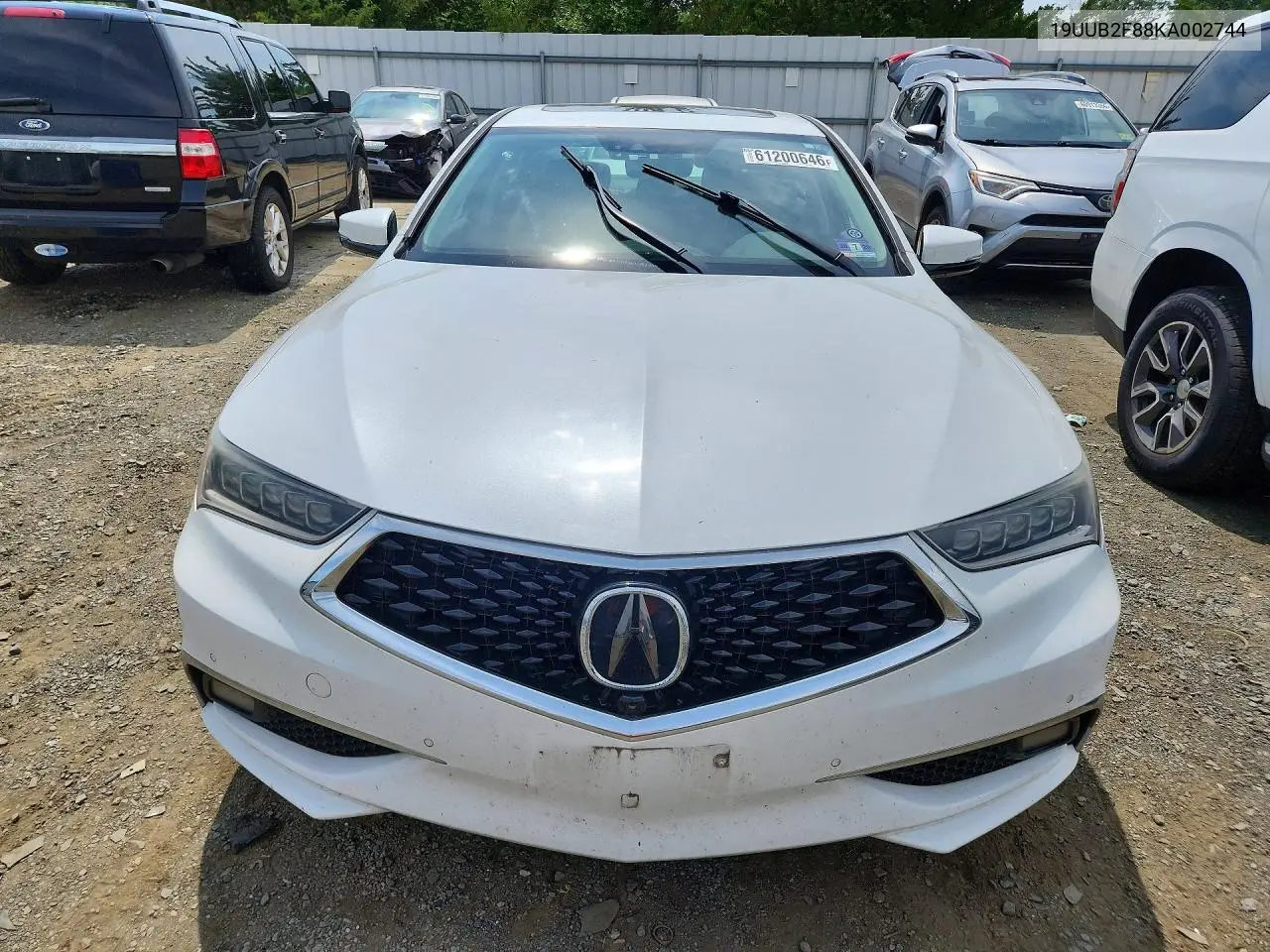 2019 Acura Tlx Advance VIN: 19UUB2F88KA002744 Lot: 61200646