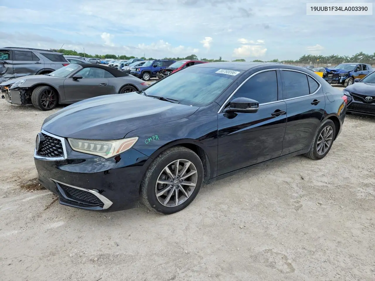 2020 Acura Tlx VIN: 19UUB1F34LA003390 Lot: 56780096