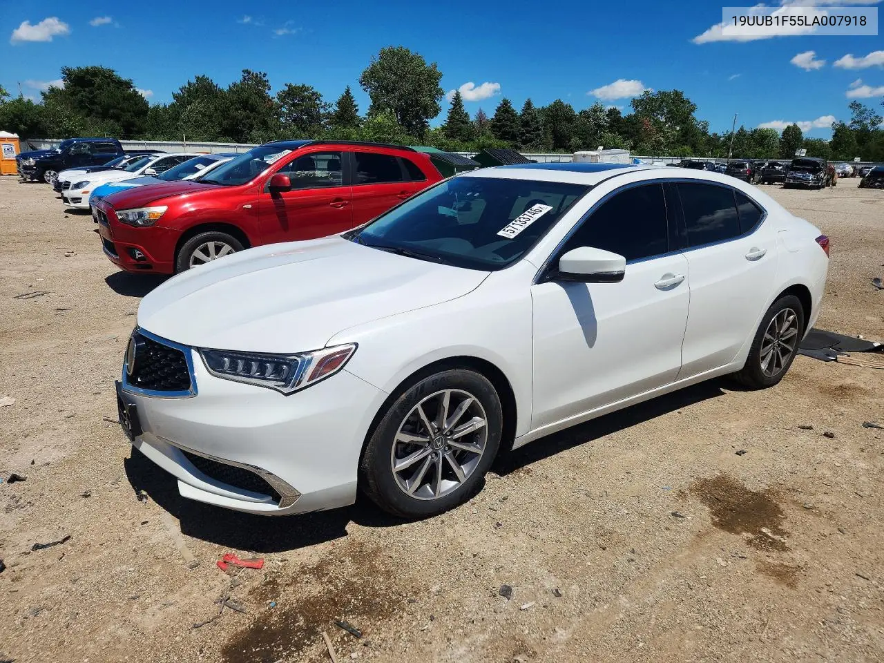 2020 Acura Tlx Technology VIN: 19UUB1F55LA007918 Lot: 57133746