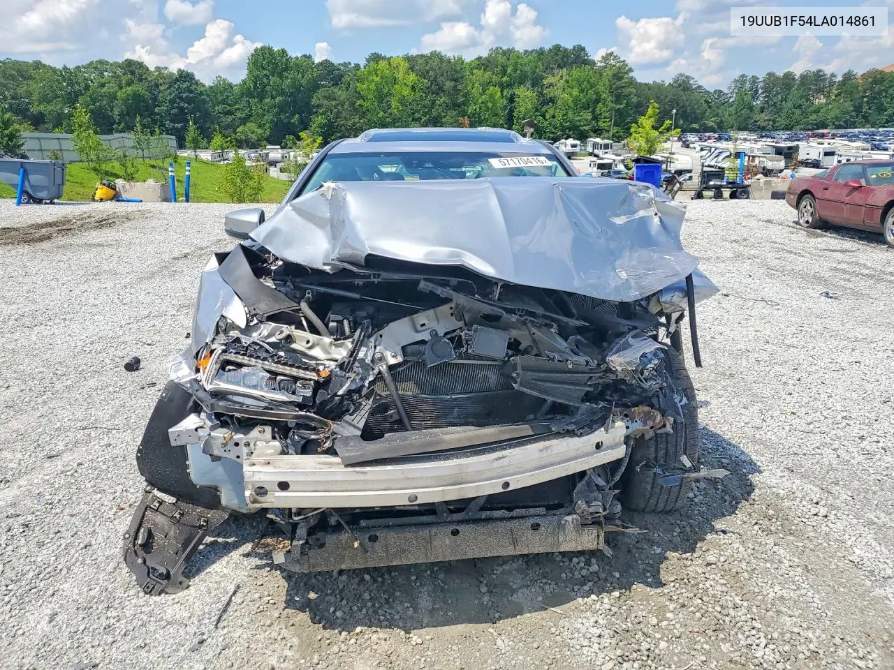 2020 Acura Tlx Technology VIN: 19UUB1F54LA014861 Lot: 57170416