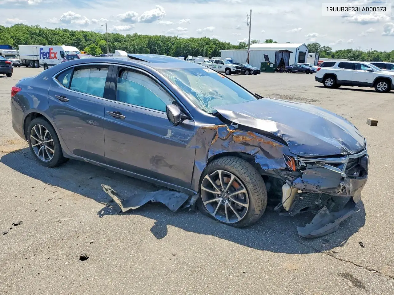2020 Acura Tlx VIN: 19UUB3F33LA000573 Lot: 57900436