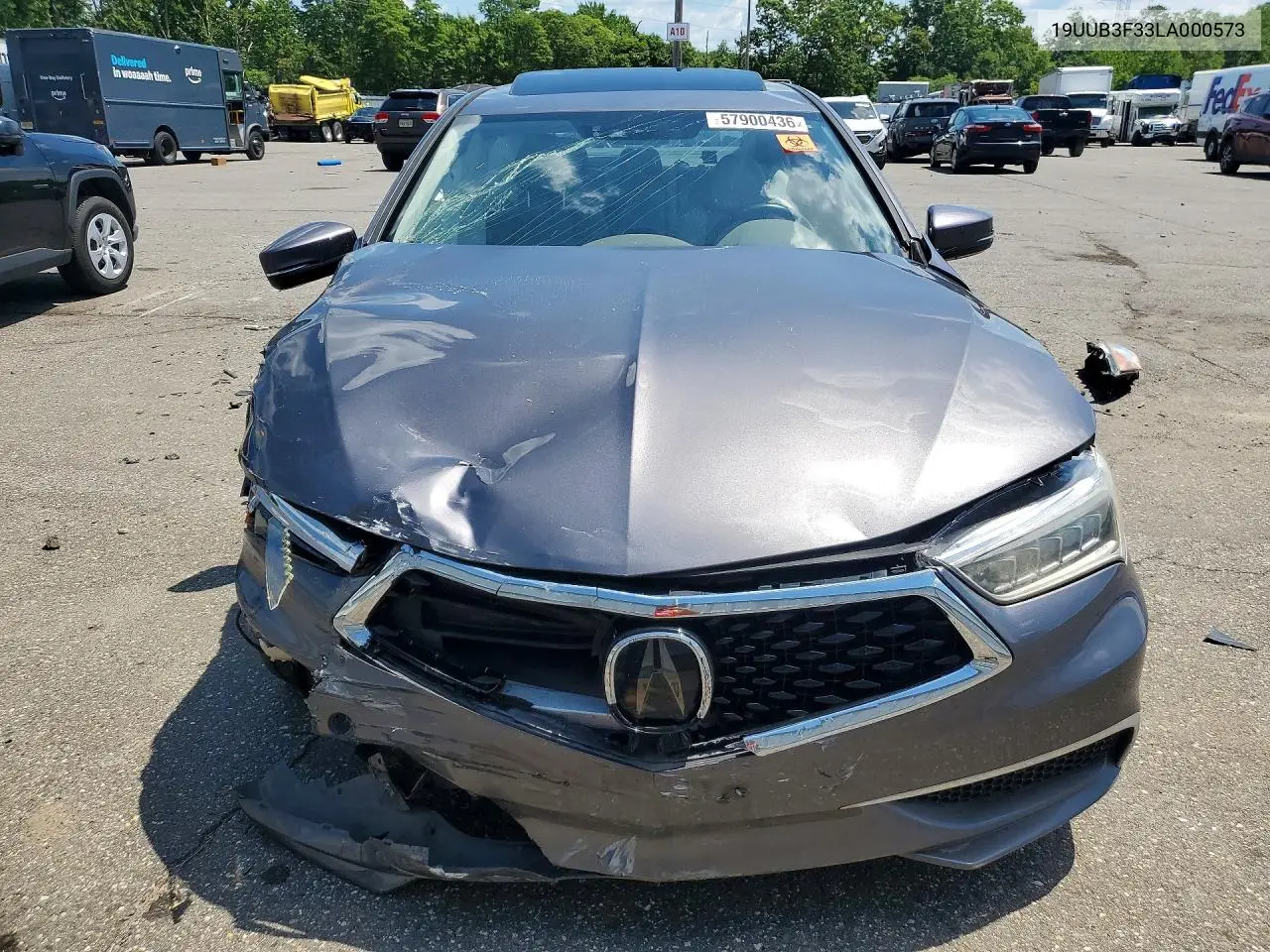 2020 Acura Tlx VIN: 19UUB3F33LA000573 Lot: 57900436
