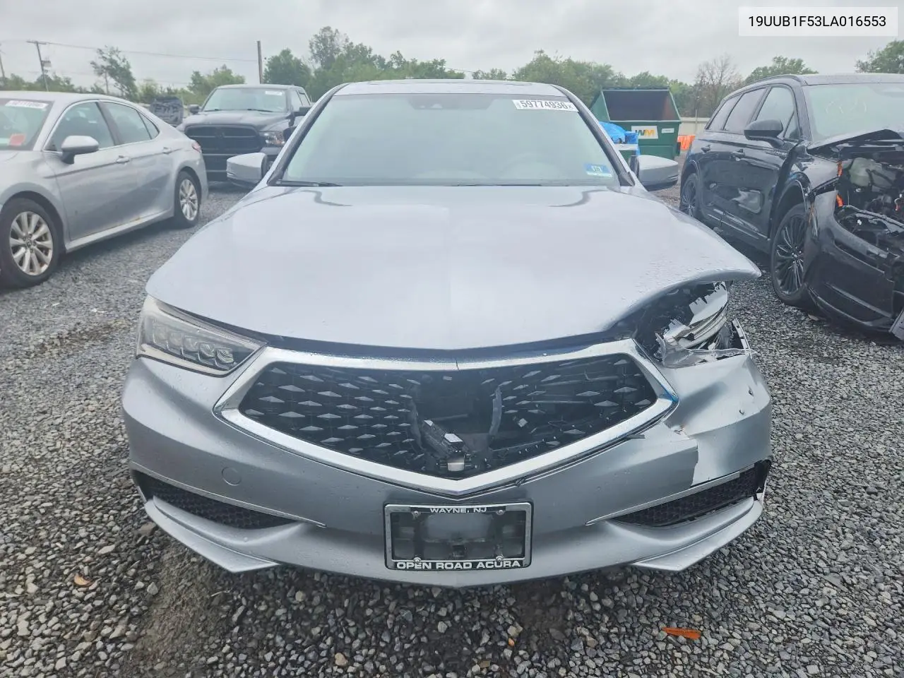 2020 Acura Tlx Technology VIN: 19UUB1F53LA016553 Lot: 59774936