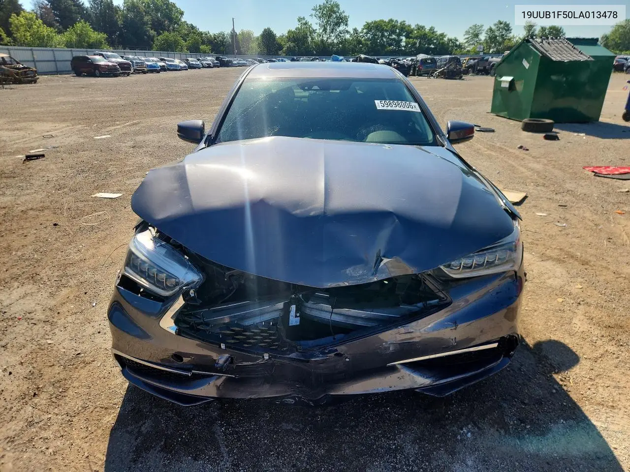 2020 Acura Tlx Technology VIN: 19UUB1F50LA013478 Lot: 59898006