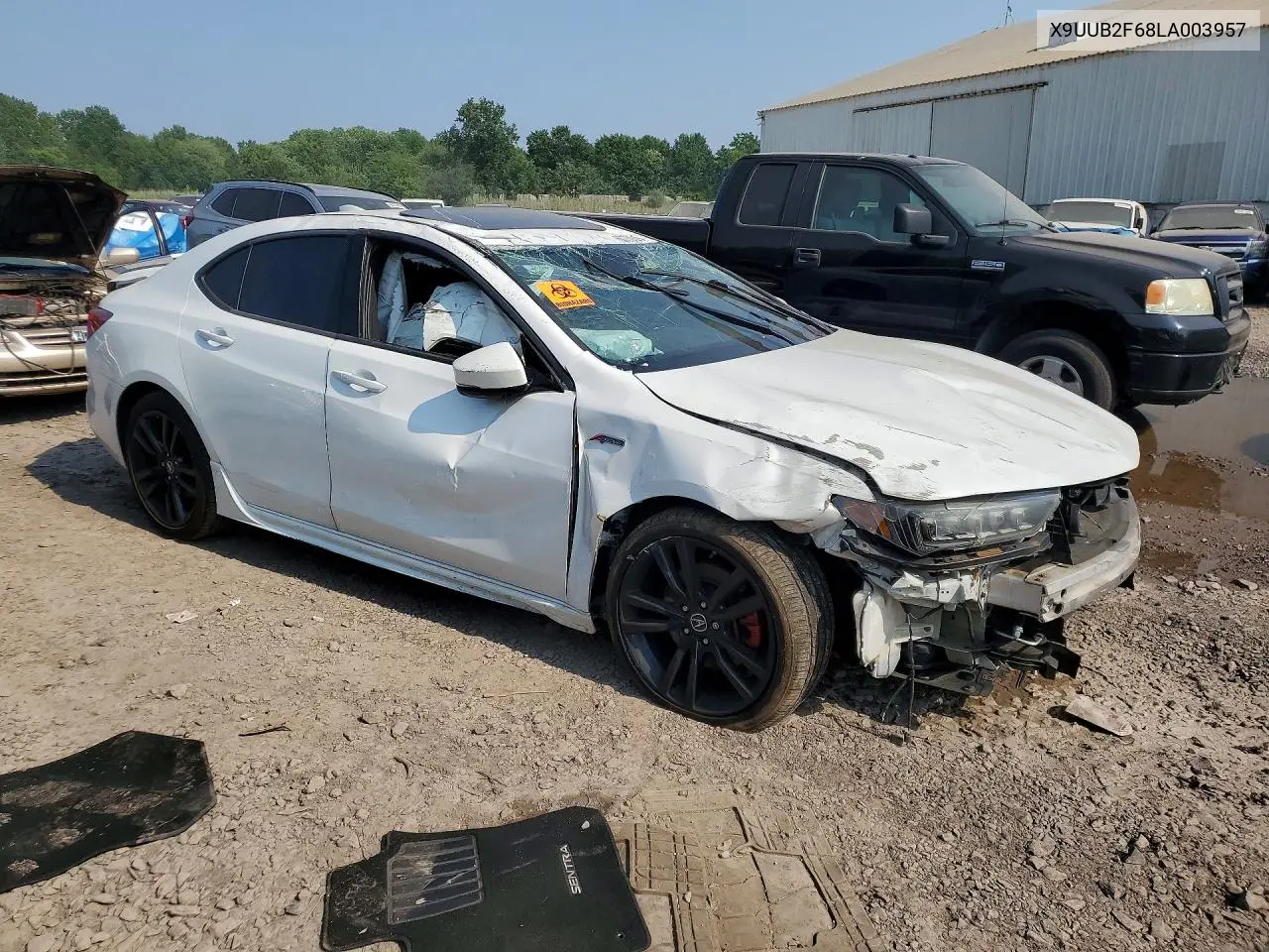 2020 Acura Tlx Tech A VIN: X9UUB2F68LA003957 Lot: 60776186