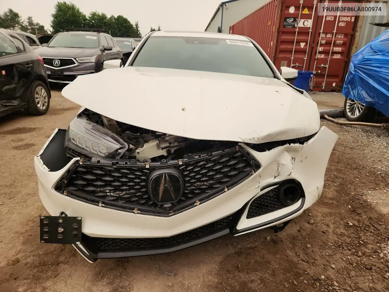 2020 Acura Tlx Advance VIN: 19UUB3F86LA800974 Lot: 60844656