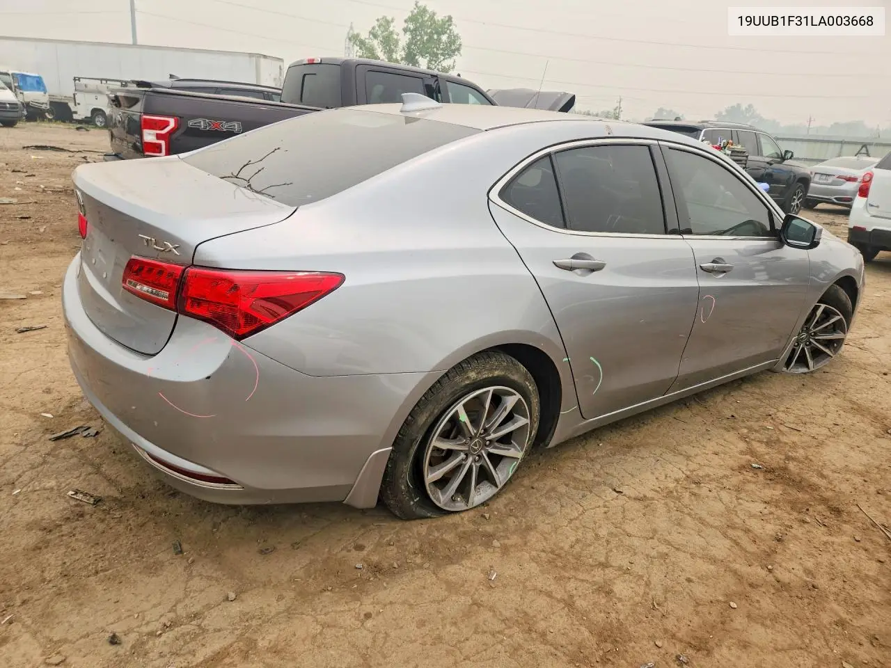 2020 Acura Tlx VIN: 19UUB1F31LA003668 Lot: 61300496