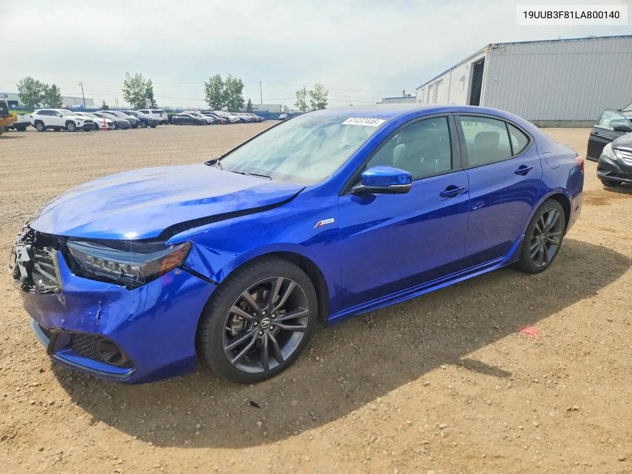 2020 Acura Tlx Advance VIN: 19UUB3F81LA800140 Lot: 61437446