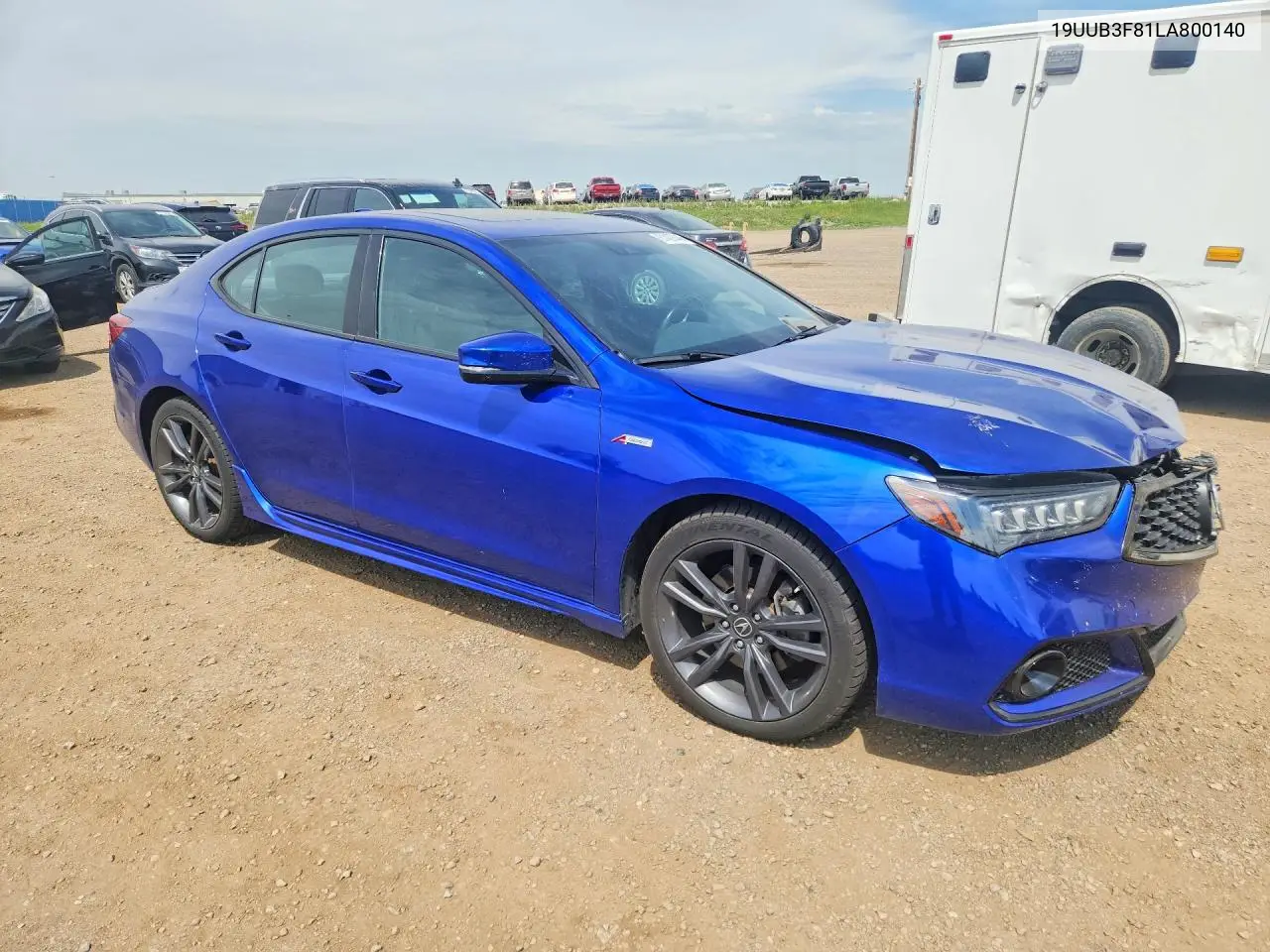 2020 Acura Tlx Advance VIN: 19UUB3F81LA800140 Lot: 61437446