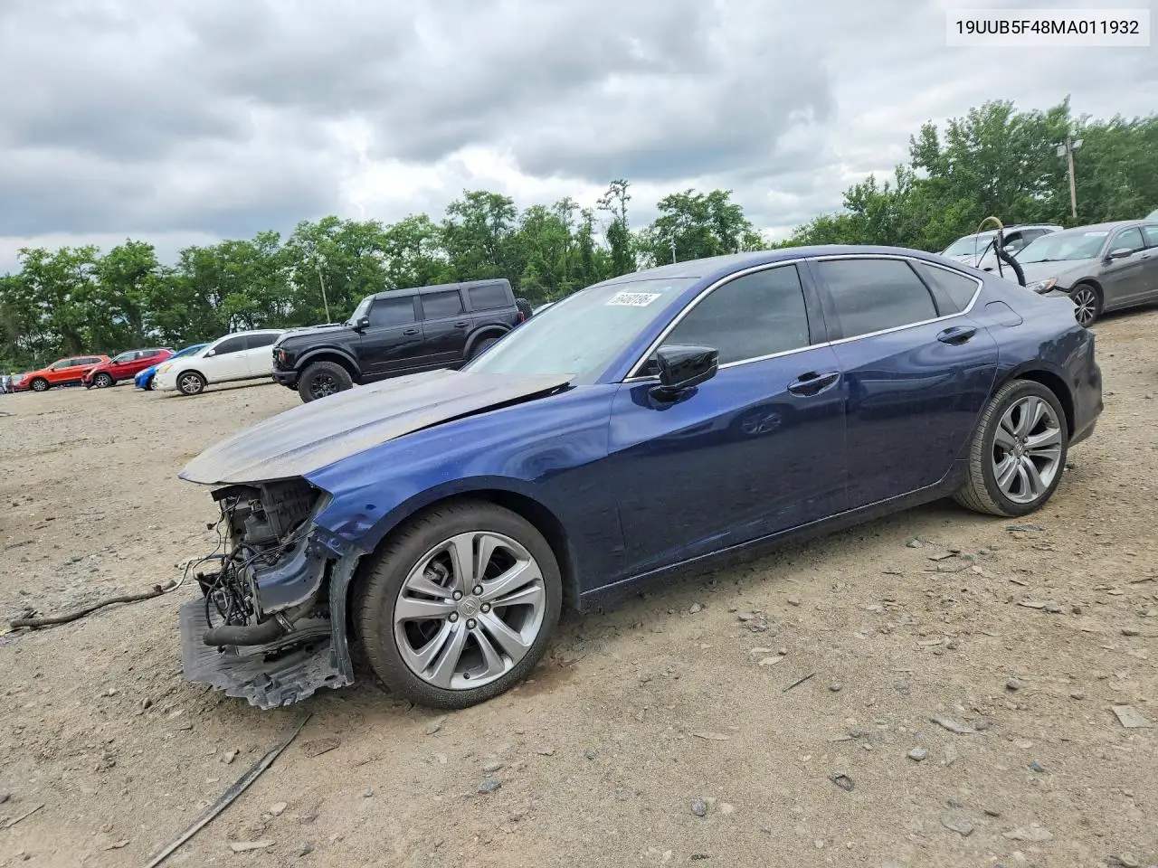2021 Acura Tlx Technology VIN: 19UUB5F48MA011932 Lot: 56460196