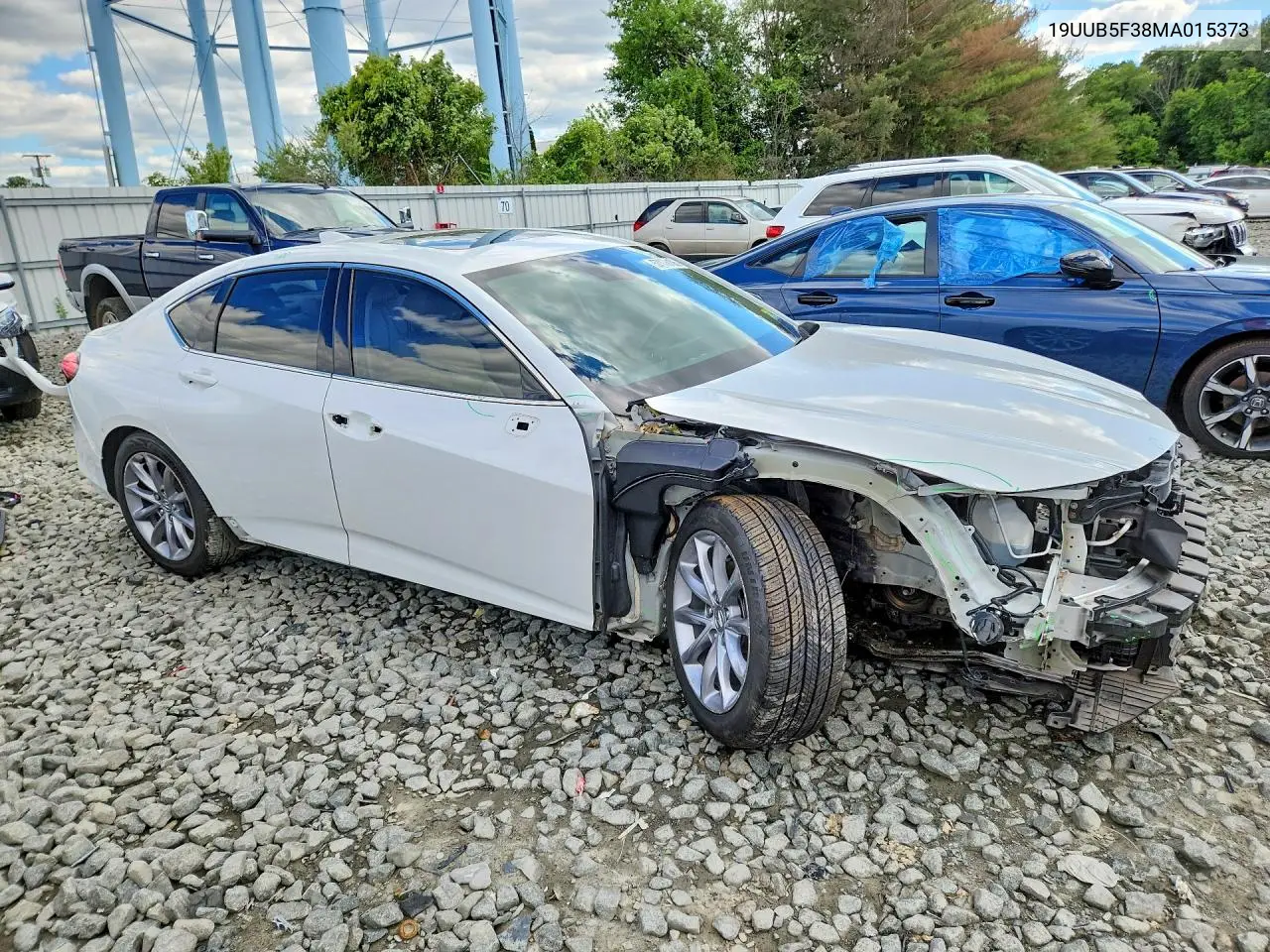 2021 Acura Tlx VIN: 19UUB5F38MA015373 Lot: 57178106
