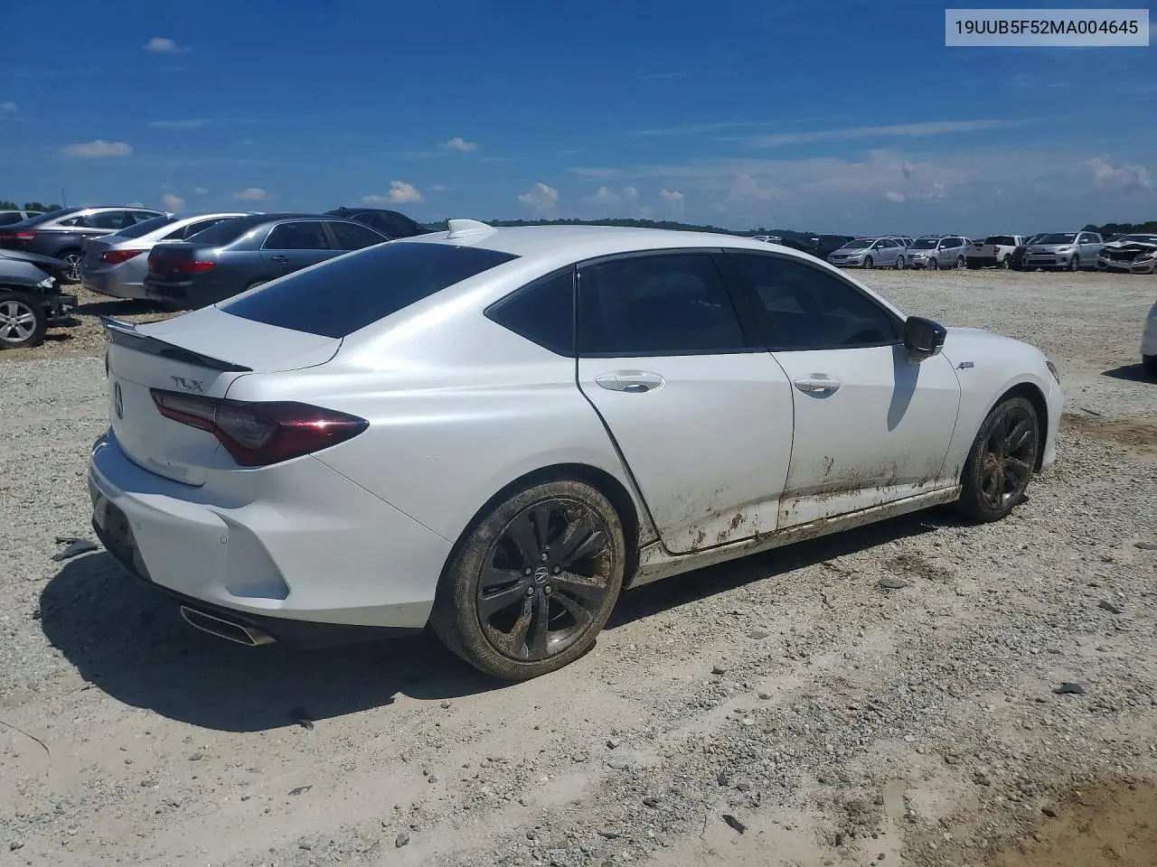 2021 Acura Tlx Tech A VIN: 19UUB5F52MA004645 Lot: 57258236