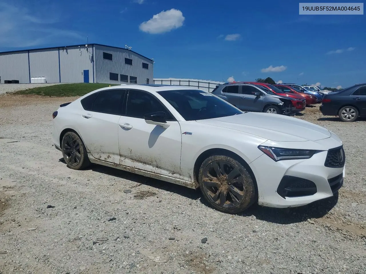 2021 Acura Tlx Tech A VIN: 19UUB5F52MA004645 Lot: 57258236