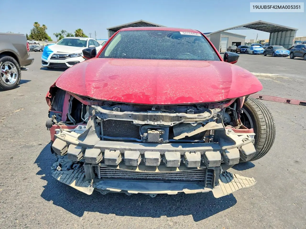 2021 Acura Tlx Technology VIN: 19UUB5F42MA005351 Lot: 57774456