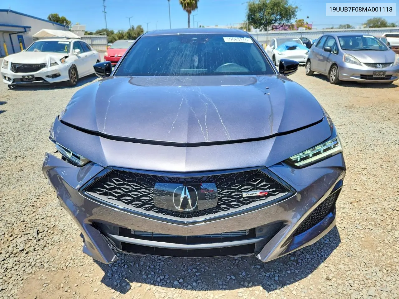 2021 Acura Tlx Type S VIN: 19UUB7F08MA001118 Lot: 59663176
