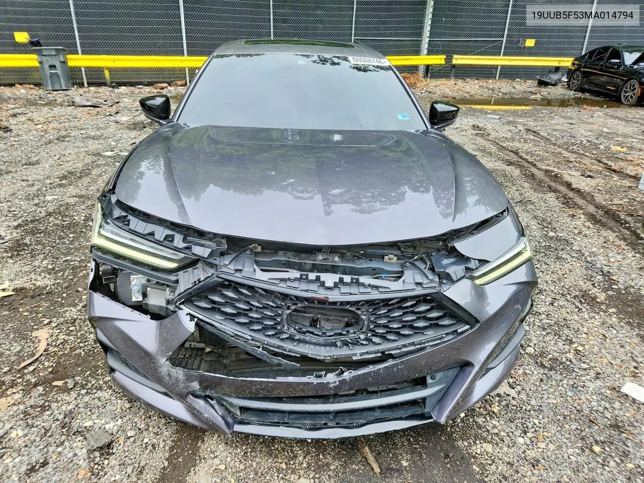 2021 Acura Tlx Tech A VIN: 19UUB5F53MA014794 Lot: 60008746