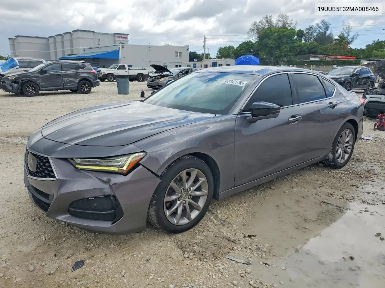 2021 Acura Tlx VIN: 19UUB5F32MA008466 Lot: 60141756