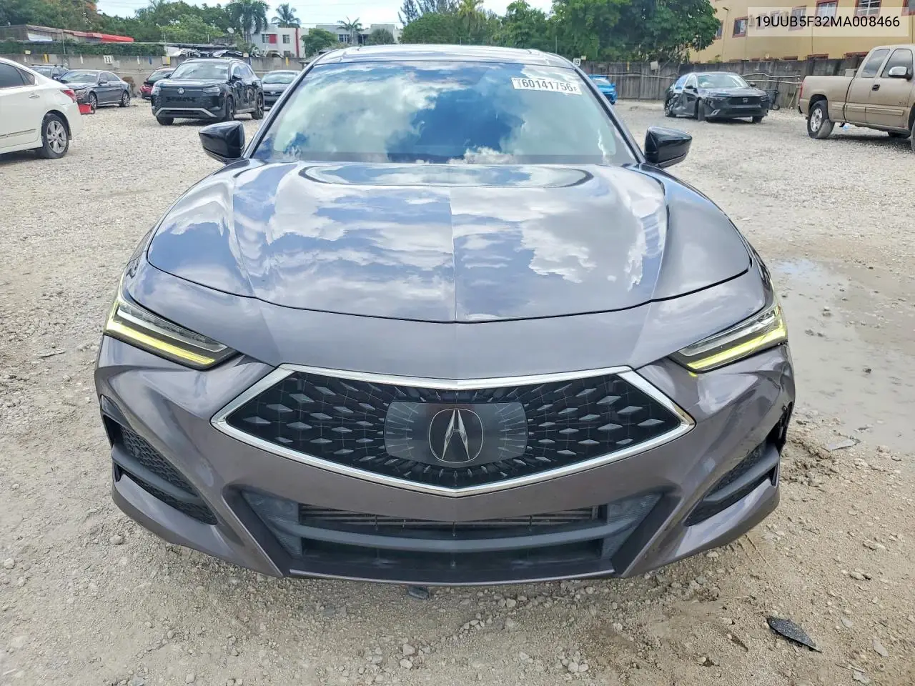 2021 Acura Tlx VIN: 19UUB5F32MA008466 Lot: 60141756